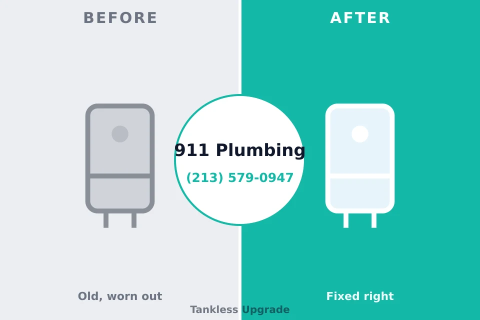 Before and after: plumbing company Fostoria, OH